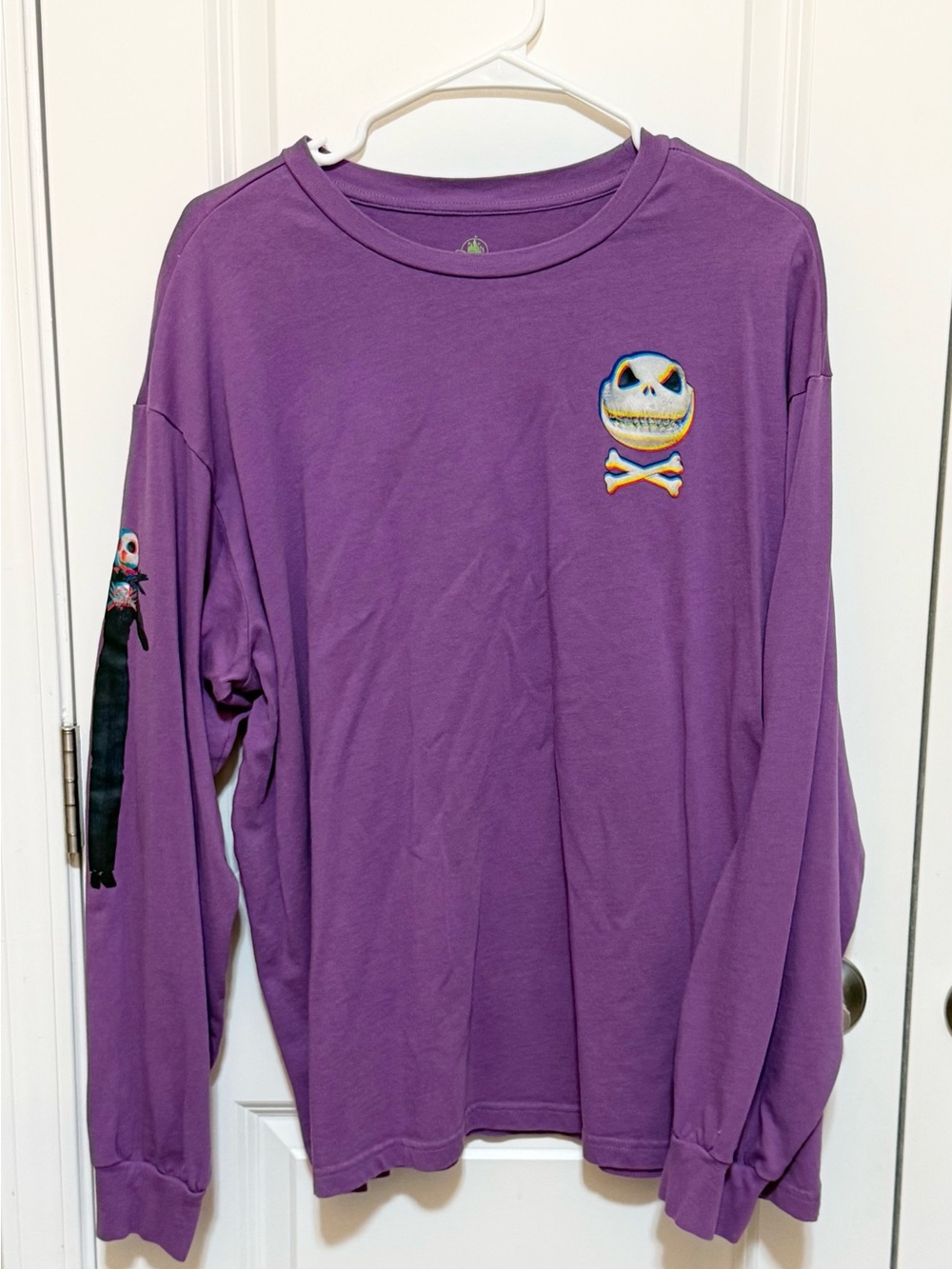 Disney The Nightmare Before Christmas long sleeve unisex t shirt purple XL